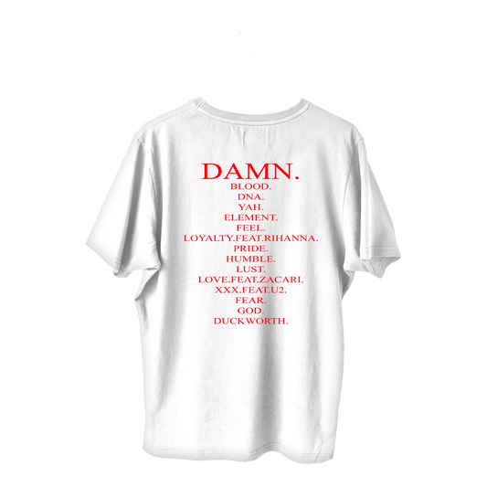 T-shirt Oversized DAMN. Tracklist