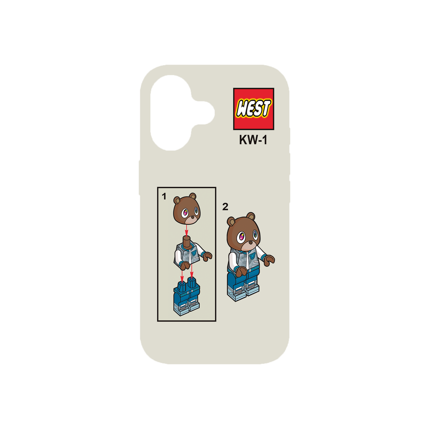 Phone Case Bricks Graduation Bear