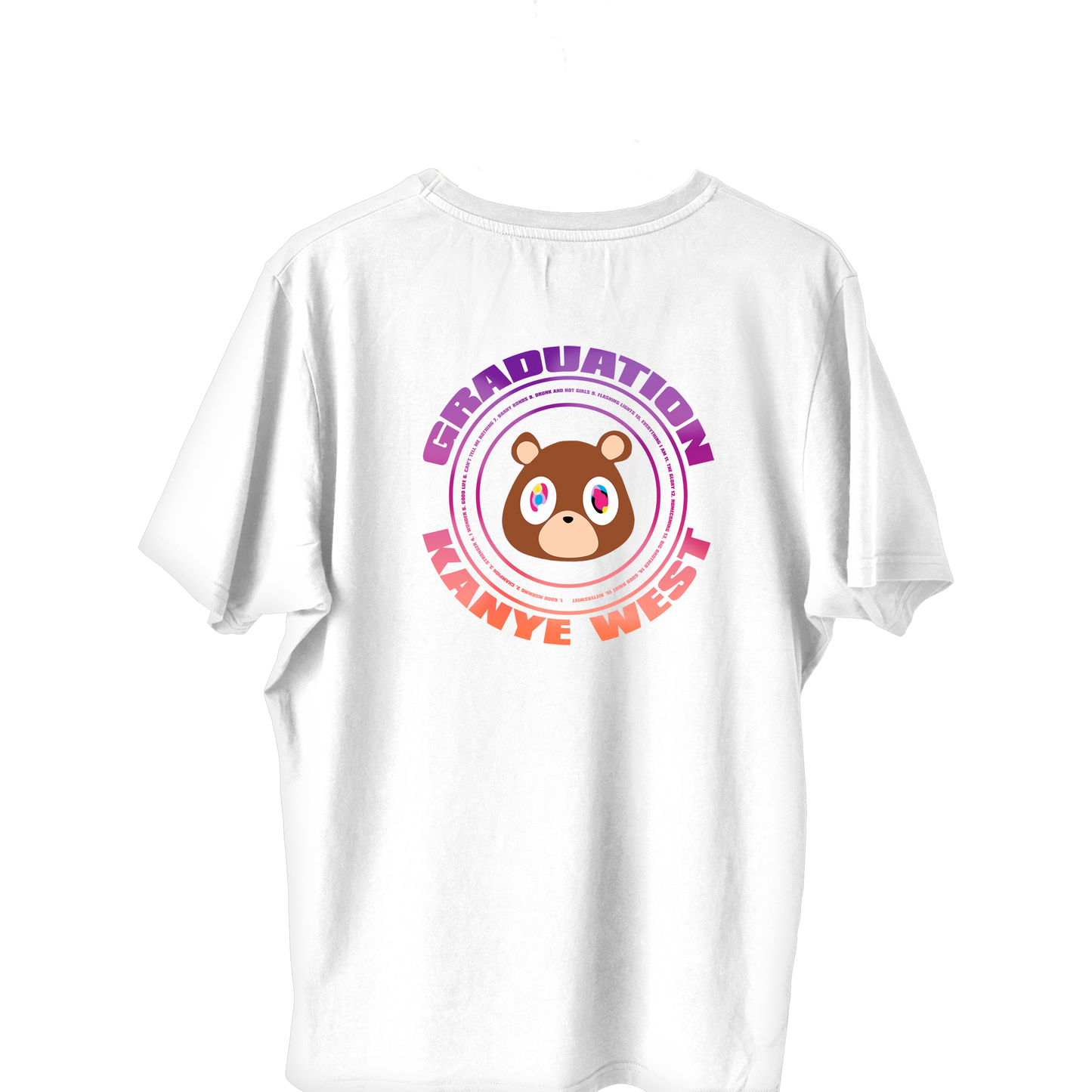 T-shirt Kanye tracklist graduation