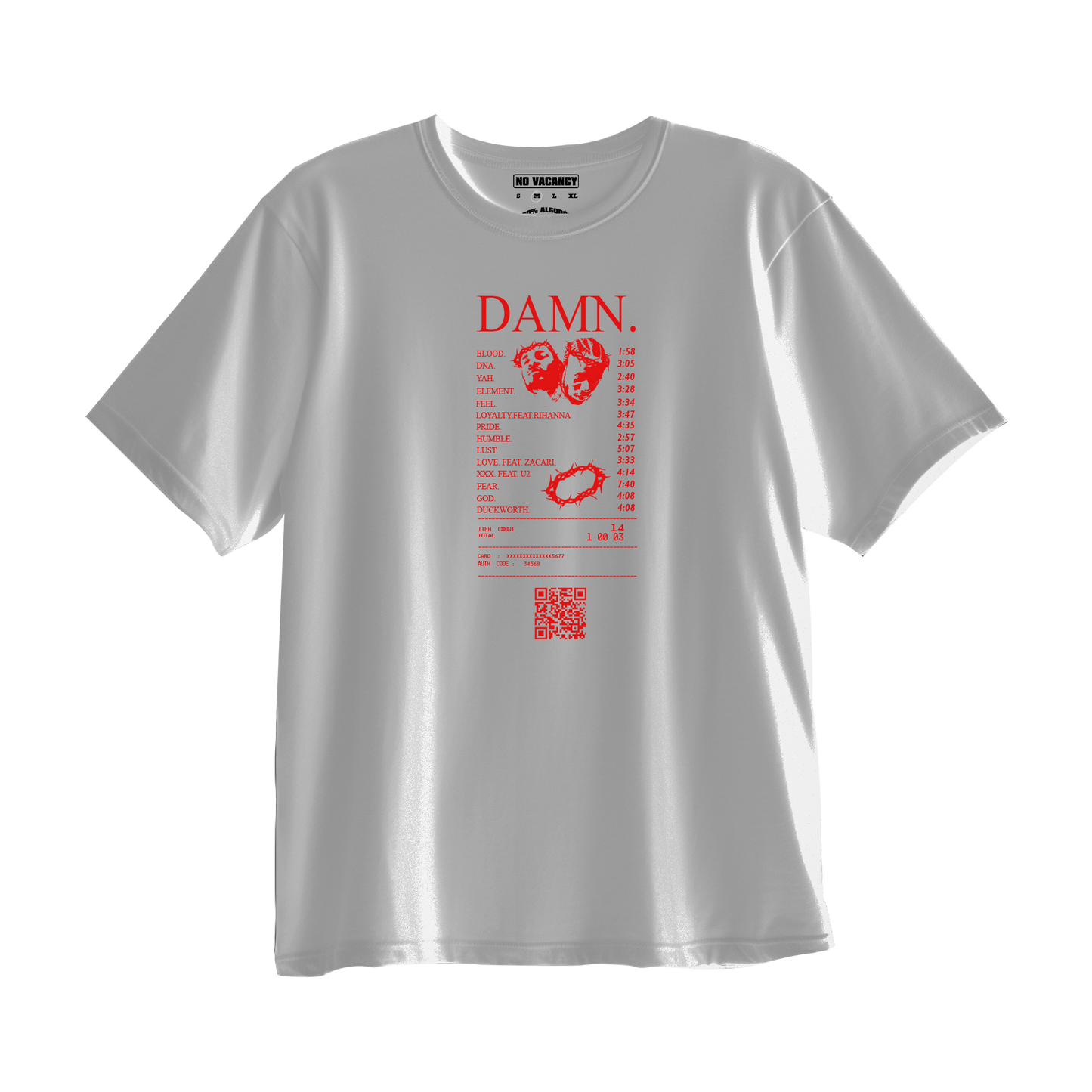 T-shirt Oversized ticket Damn Kendrick