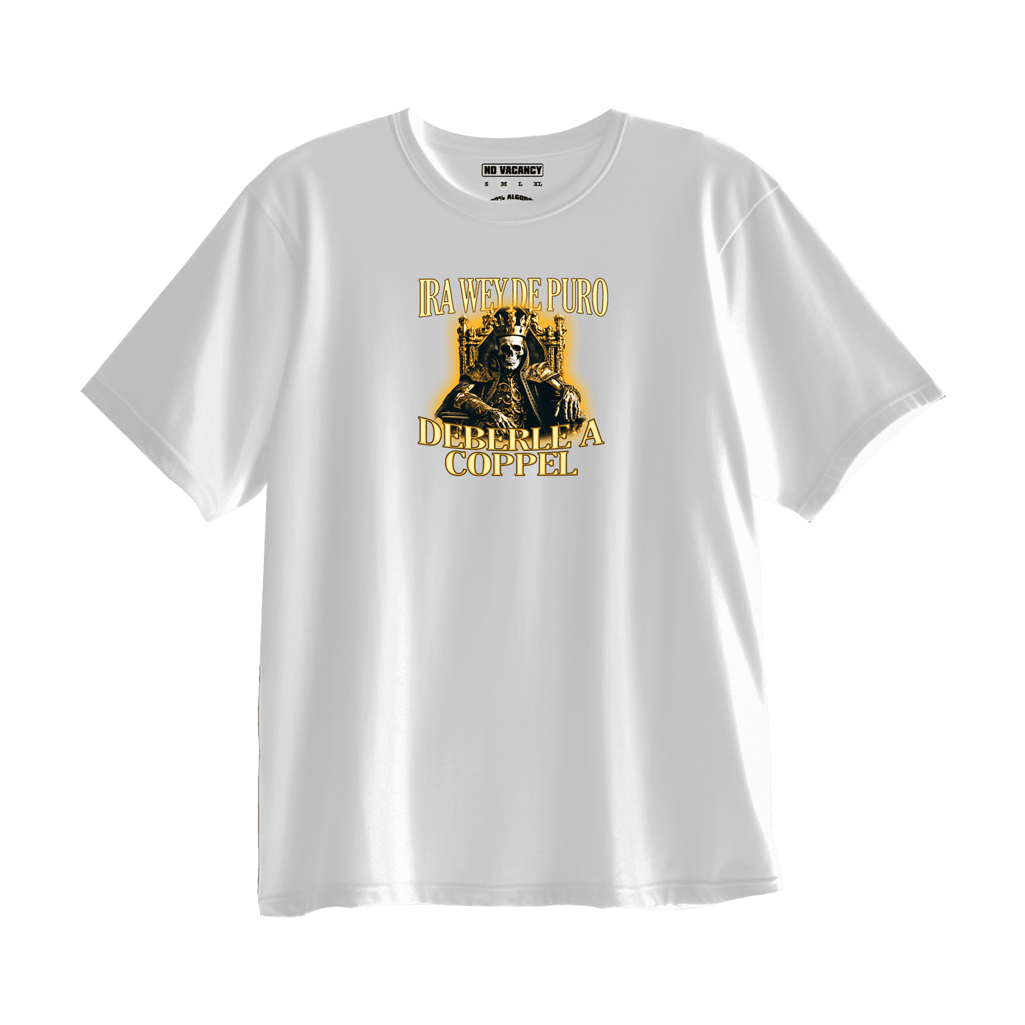 T-shirt Oversized Calaca "De Puro Deberle A Coppel"