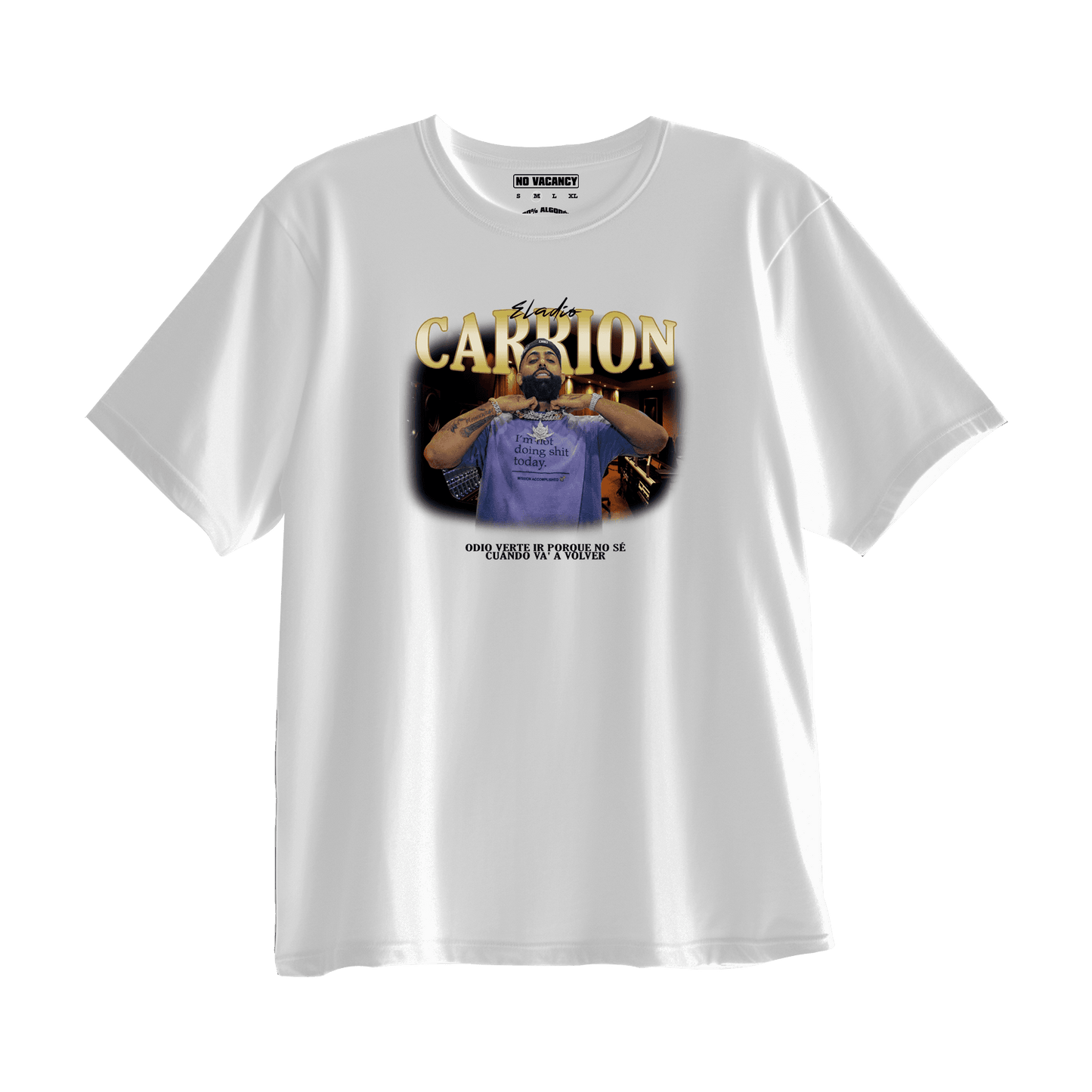 T-shirt Oversized Eladio Carrion "Odio Verte ir"