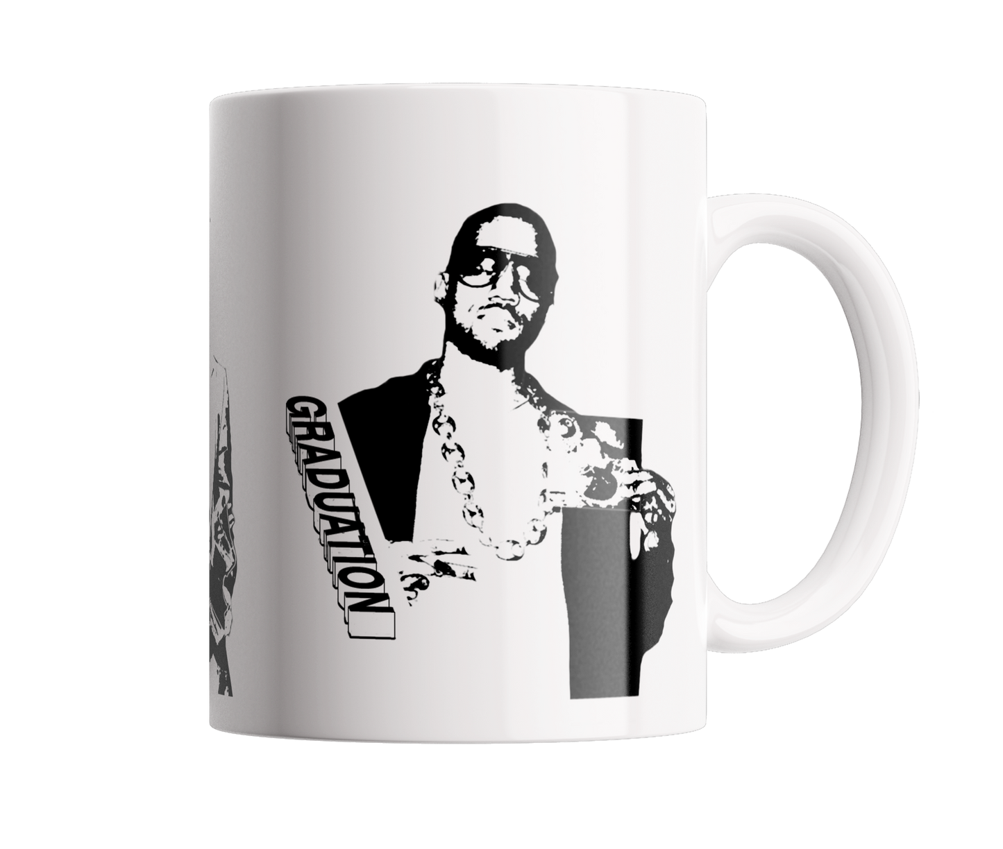 4 mugs life of kanye black and white