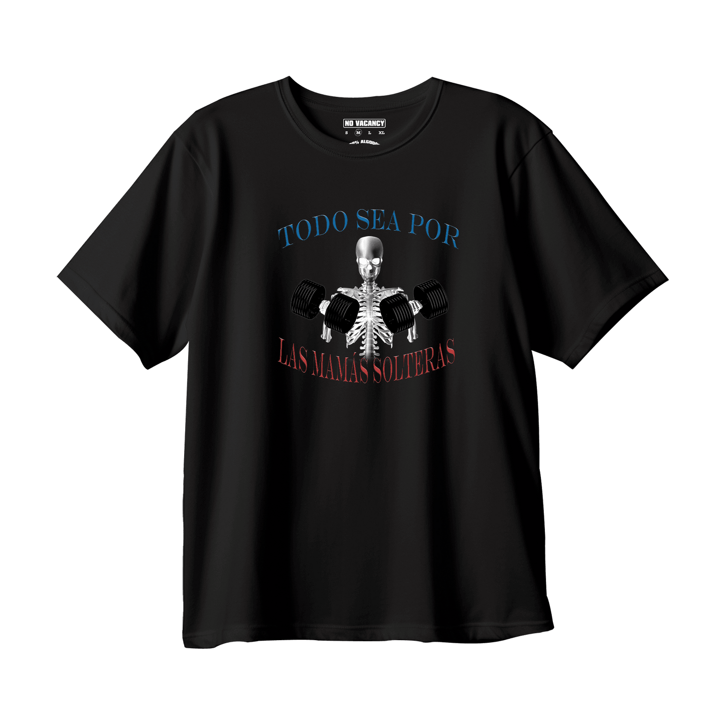 T-shirt Oversized Calaca Gym Mamás Solteras