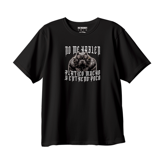 T-shirt oversized "No me hablen"