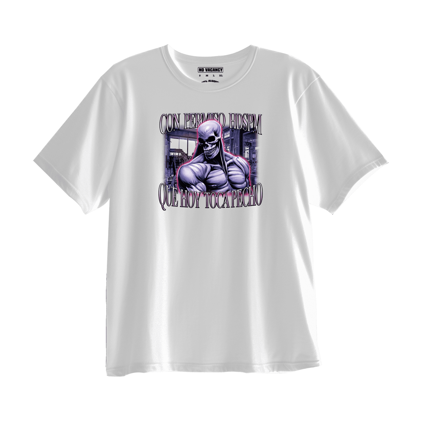 T-shirt Oversized Calaca Gym Toca Pecho