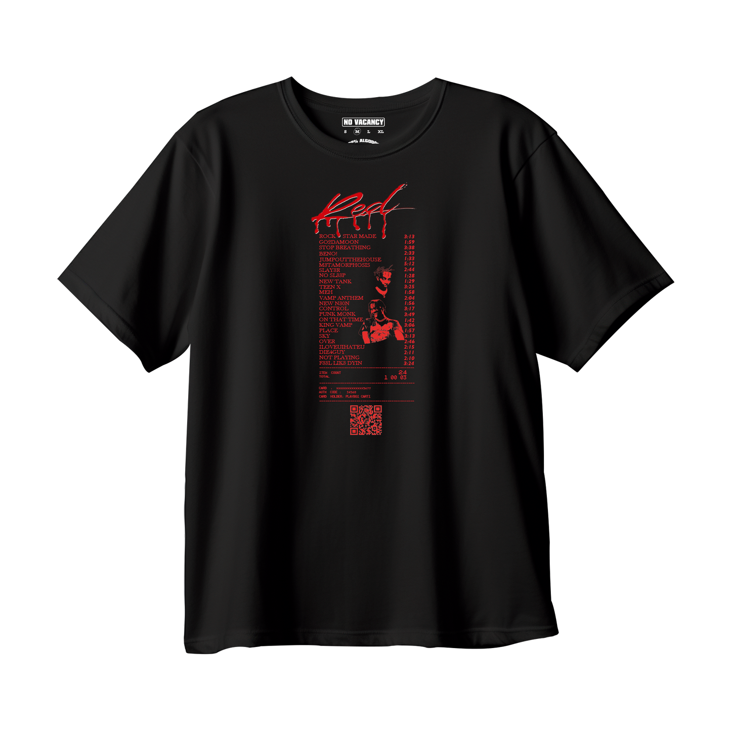 T-shirt ticket Whole Lotta Red Playboi Carti