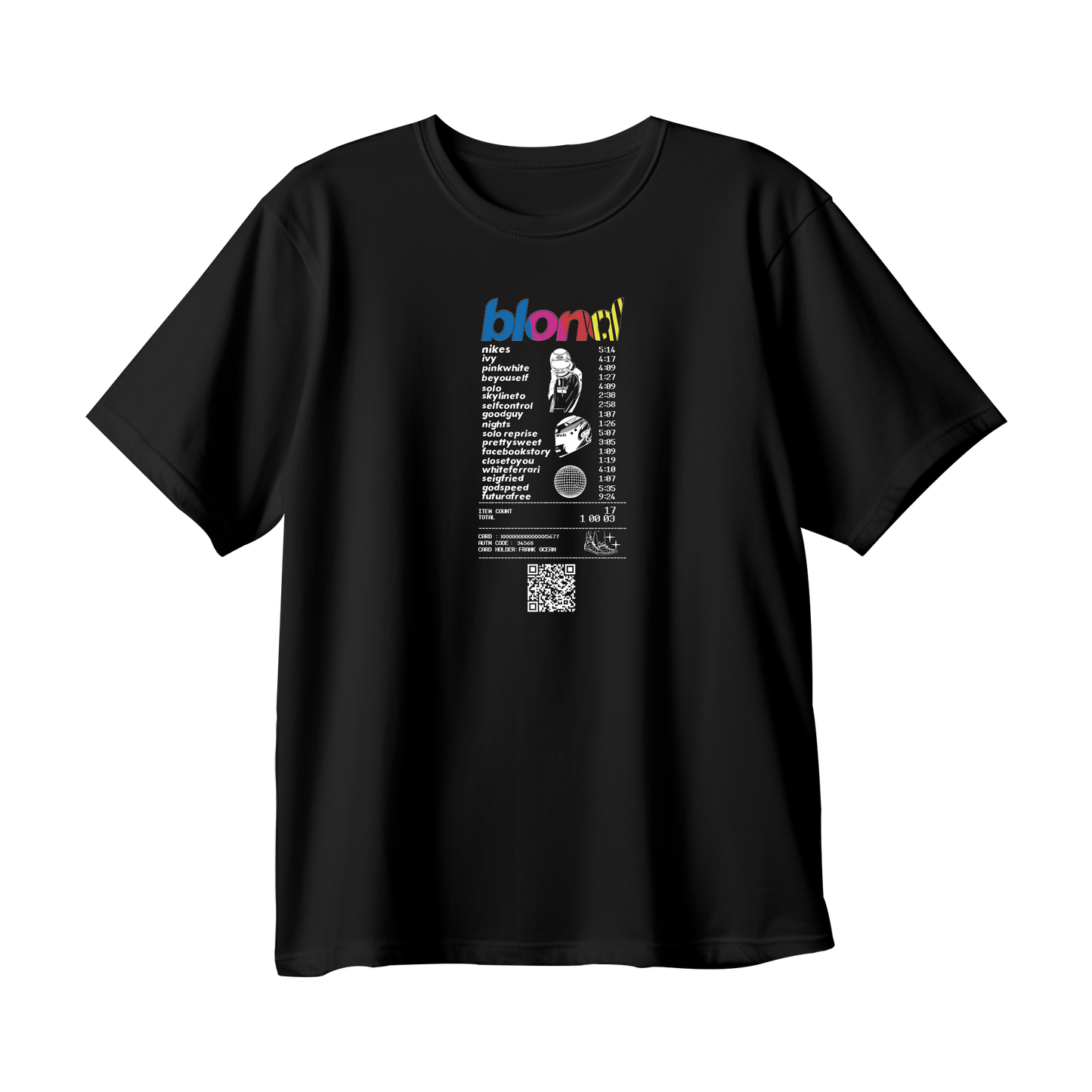 T-shirt ticket blond frank ocean
