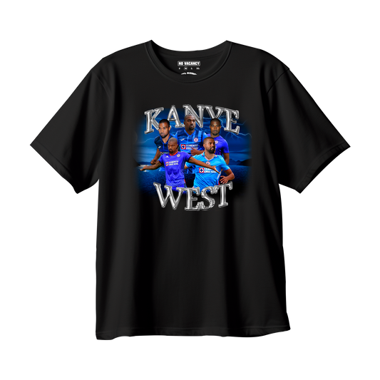 T-shirt Oversized Kanye West Cruz Azul
