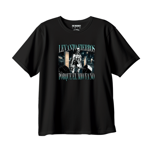 T-shirt Calaca Gym Levanto fierros porque el mio ya no