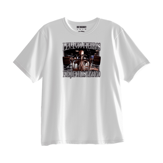 T-shirt Calaca Gym Levanto fierros porque culos ninguno