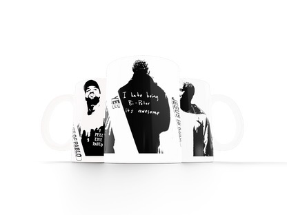 4 mugs life of kanye black and white
