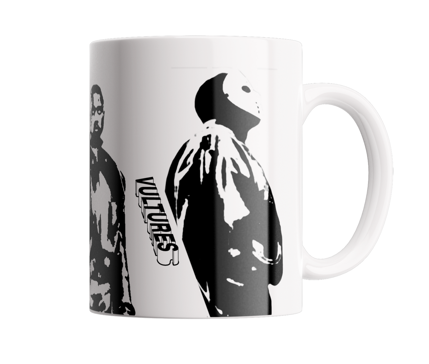 4 mugs life of kanye black and white