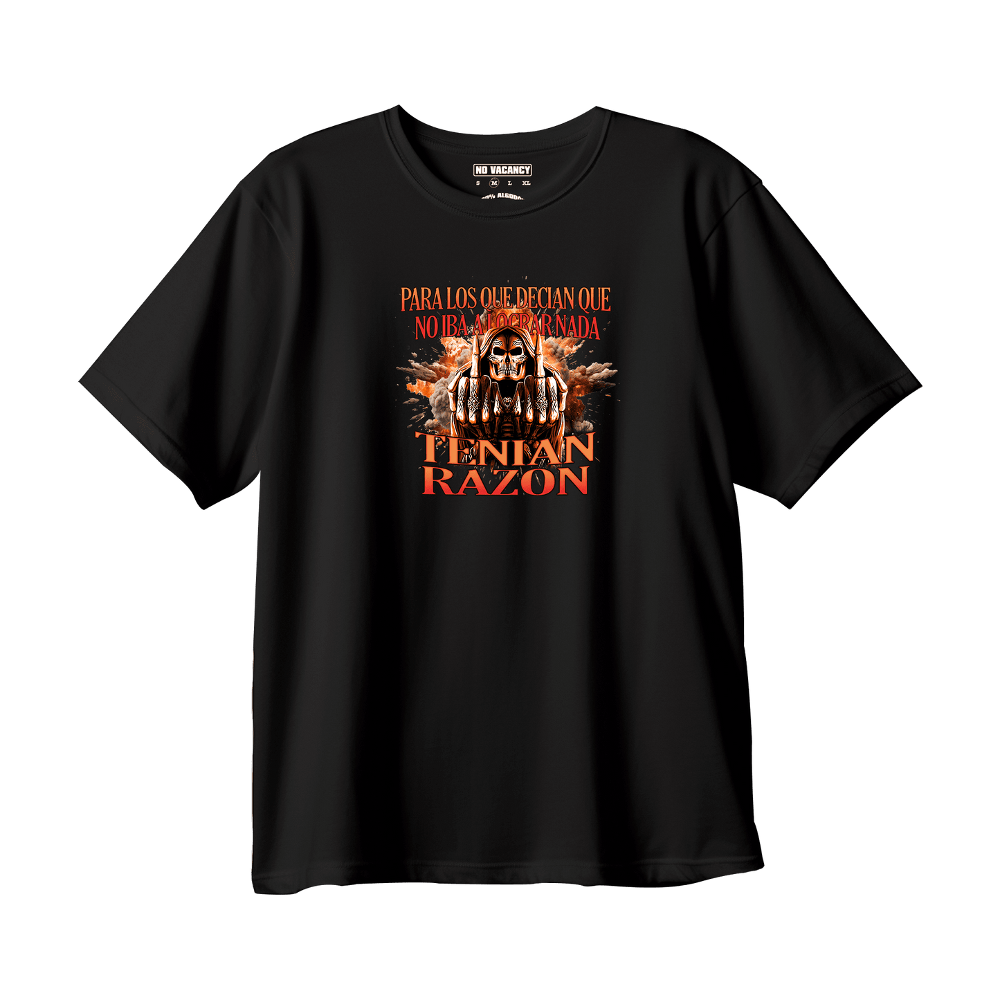 T-shirt Calaca Oversized "No Iba A Lograr Nada"
