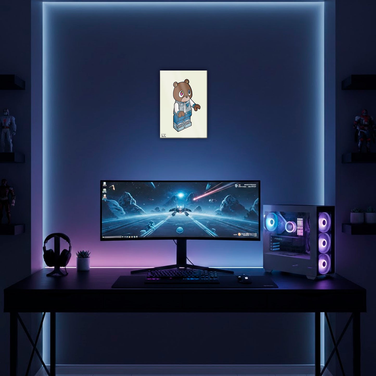 Plate Bricks Graduation Bear