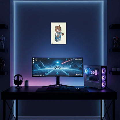 Plate Bricks Graduation Bear